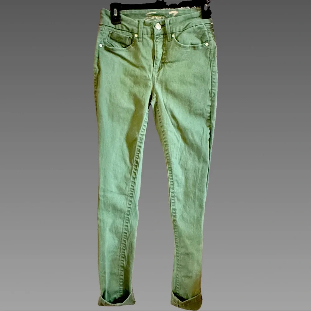 7Sevens‎ army green skinny jeans sz 4